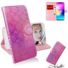 For LG W10 Solid Color Colorful Magnetic Buckle Horizontal Flip PU Leather Case with Holder & Card Slots & Wallet & Lanyard(Pink) - 1