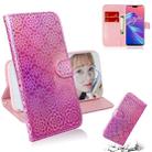 For Zenfone Max Pro (M2) ZB631KL Solid Color Colorful Magnetic Buckle Horizontal Flip PU Leather Case with Holder & Card Slots & Wallet & Lanyard(Pink) - 1