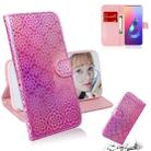 For Asus Zenfone 6 ZS630KL Solid Color Colorful Magnetic Buckle Horizontal Flip PU Leather Case with Holder & Card Slots & Wallet & Lanyard(Pink) - 1