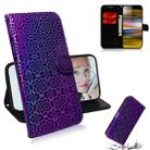 For Sony Xperia 10 Plus Solid Color Colorful Magnetic Buckle Horizontal Flip PU Leather Case with Holder & Card Slots & Wallet & Lanyard(Purple) - 1