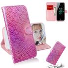 For Sony Xperia XZ3 Solid Color Colorful Magnetic Buckle Horizontal Flip PU Leather Case with Holder & Card Slots & Wallet & Lanyard(Pink) - 1