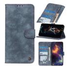 For LG K52 Antelope Texture Magnetic Buckle Horizontal Flip PU Leather Case with Card Slots & Wallet & Holder(Blue) - 1