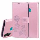 For Huawei Honor 9X Lite Rose Embossed Horizontal Flip PU Leather Case with Holder & Card Slots & Wallet(Rose Gold) - 1