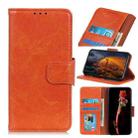 For LG K52 Nappa Texture Horizontal Flip Leather Case with Holder & Card Slots & Wallet(Orange) - 1