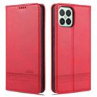 For Huawei Nova 8 SE AZNS Magnetic Calf Texture Horizontal Flip Leather Case with Card Slots & Holder & Wallet(Red) - 1