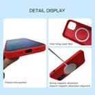 For iPhone 12 mini Magnetic Liquid Silicone Full Coverage Shockproof Magsafe Case with Magsafe Charging Magnet (Red) - 6