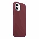 For iPhone 12 mini Magnetic Liquid Silicone Full Coverage Shockproof Magsafe Case with Magsafe Charging Magnet (Wine Red) - 4