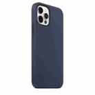 For iPhone 12 / 12 Pro Magnetic Liquid Silicone Full Coverage Shockproof Magsafe Case with Magsafe Charging Magnet(Navy Blue) - 3