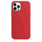 For iPhone 12 / 12 Pro Magnetic Liquid Silicone Full Coverage Shockproof Magsafe Case with Magsafe Charging Magnet(Red) - 2