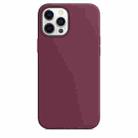 For iPhone 12 / 12 Pro Magnetic Liquid Silicone Full Coverage Shockproof Magsafe Case with Magsafe Charging Magnet(Wine Red) - 2