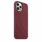 For iPhone 12 / 12 Pro Magnetic Liquid Silicone Full Coverage Shockproof Magsafe Case with Magsafe Charging Magnet(Wine Red) - 4
