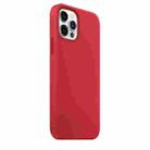 For iPhone 12 Pro Max Magnetic Liquid Silicone Full Coverage Shockproof Magsafe Case with Magsafe Charging Magnet(Red) - 3