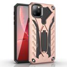 For iPhone 11 Pro Shockproof TPU + PC Protective Case with Holder(Rose Gold) - 1