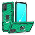 For OPPO A52 / A92 Cool Armor PC + TPU Shockproof Case with 360 Degree Rotation Ring Holder(Dark Green) - 1