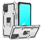 For OPPO A52 / A92 Cool Armor PC + TPU Shockproof Case with 360 Degree Rotation Ring Holder(Silver) - 1