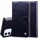 For iPhone 12 mini Business Style Oil Wax Texture Horizontal Flip Leather Case with Holder & Card Slots & Wallet (Black) - 1