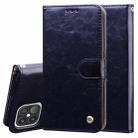 For iPhone 12 / 12 Pro Business Style Oil Wax Texture Horizontal Flip Leather Case with Holder & Card Slots & Wallet(Black) - 1