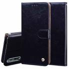 For Huawei Y8P / Enjoy 10S Business Style Oil Wax Texture Horizontal Flip Leather Case with Holder & Card Slots & Wallet(Black) - 1