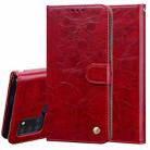 For Huawei P Smart 2020 Business Style Oil Wax Texture Horizontal Flip Leather Case with Holder & Card Slots & Wallet(Red) - 1