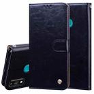 For Huawei Honor 9X Lite Business Style Oil Wax Texture Horizontal Flip Leather Case with Holder & Card Slots & Wallet(Black) - 1