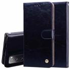 For Samsung Galaxy S20 FE Business Style Oil Wax Texture Horizontal Flip Leather Case, with Holder & Card Slots & Wallet(Black) - 1