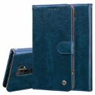 For Xiaomi Redmi 9 Business Style Oil Wax Texture Horizontal Flip Leather Case, with Holder & Card Slots & Wallet(Blue) - 1