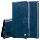 For Xiaomi Redmi 9C Business Style Oil Wax Texture Horizontal Flip Leather Case, with Holder & Card Slots & Wallet(Blue) - 1