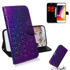 For iPhone 7 Plus / 8 Plus Solid Color Colorful Magnetic Buckle Horizontal Flip PU Leather Case with Holder & Card Slots & Wallet & Lanyard(Purple) - 1