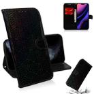 For iPhone 11 Pro Solid Color Colorful Magnetic Buckle Horizontal Flip PU Leather Case with Holder & Card Slots & Wallet & Lanyard(Black) - 1