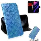 For iPhone 11 Pro Max Solid Color Colorful Magnetic Buckle Horizontal Flip PU Leather Case with Holder & Card Slots & Wallet & Lanyard(Blue) - 1