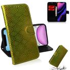 For iPhone 11 Solid Color Colorful Magnetic Buckle Horizontal Flip PU Leather Case with Holder & Card Slots & Wallet & Lanyard(Gold) - 1