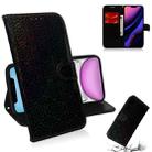 For iPhone 11 Solid Color Colorful Magnetic Buckle Horizontal Flip PU Leather Case with Holder & Card Slots & Wallet & Lanyard(Black) - 1