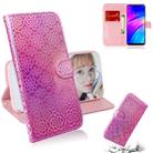 For Xiaomi Redmi 7 / Y3 Solid Color Colorful Magnetic Buckle Horizontal Flip PU Leather Case with Holder & Card Slots & Wallet & Lanyard(Pink) - 1