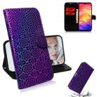 For Xiaomi Redmi Note 7 / 7S Solid Color Colorful Magnetic Buckle Horizontal Flip PU Leather Case with Holder & Card Slots & Wallet & Lanyard(Purple) - 1