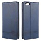 AZNS Magnetic Calf Texture Horizontal Flip Leather Case with Card Slots & Holder & Wallet For iPhone 6(Dark Blue) - 1