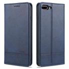 AZNS Magnetic Calf Texture Horizontal Flip Leather Case with Card Slots & Holder & Wallet For iPhone 8 Plus/7 Plus(Dark Blue) - 1
