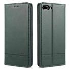 AZNS Magnetic Calf Texture Horizontal Flip Leather Case with Card Slots & Holder & Wallet For iPhone 8 Plus/7 Plus(Dark Green) - 1