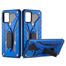 For vivo V20 Shockproof TPU + PC Protective Case with Holder(Blue) - 1