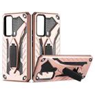 For vivo V20 SE Shockproof TPU + PC Protective Case with Holder(Rose Gold) - 1