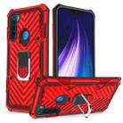 For Xiaomi Redmi Note 8 Cool Armor PC + TPU Shockproof Case with 360 Degree Rotation Ring Holder(Red) - 1