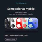For iPhone 12 USAMS US-BH703 One-piece Metal Frame Rear Camera Lens Tempered Glass Film(Blue) - 7