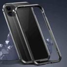 For iPhone 12 / 12 Pro Shockproof Metal Protective Frame(Black) - 1