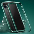 For iPhone 12 / 12 Pro Shockproof Metal Protective Frame(Green) - 1