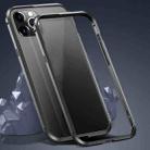 For iPhone 12 Pro Max Shockproof Metal Protective Frame(Black) - 1