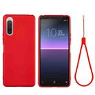 For Sony Xperia 5 II Pure Color Liquid Silicone Shockproof Full Coverage Case(Red) - 1