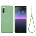 For Sony Xperia 5 II Pure Color Liquid Silicone Shockproof Full Coverage Case(Green) - 1