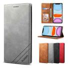 For iPhone 11 GUSSIM GS-001 Business Style Horizontal Flip Skin Feel PU Leather Case with Holder & Card Slots & Wallet & Photo Frame (Gray) - 1