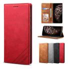 For iPhone 11 Pro Max GUSSIM GS-001 Business Style Horizontal Flip Skin Feel PU Leather Case with Holder & Card Slots & Wallet & Photo Frame (Red) - 1