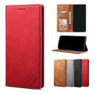 For iPhone X / XS GUSSIM GS-001 Business Style Horizontal Flip Skin Feel PU Leather Case with Holder & Card Slots & Wallet & Photo Frame(Red) - 1