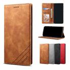 For iPhone X / XS GUSSIM GS-001 Business Style Horizontal Flip Skin Feel PU Leather Case with Holder & Card Slots & Wallet & Photo Frame(Brown) - 1